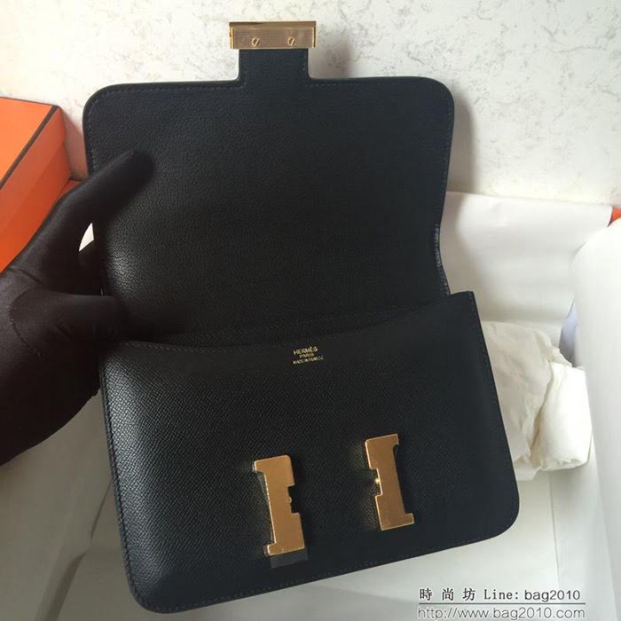 HERMES愛馬仕 Constance 克色 馬卡龍 金銀扣 原廠Epsom皮 原版五金 蜜蠟線縫製 單肩斜挎包  Ama1265